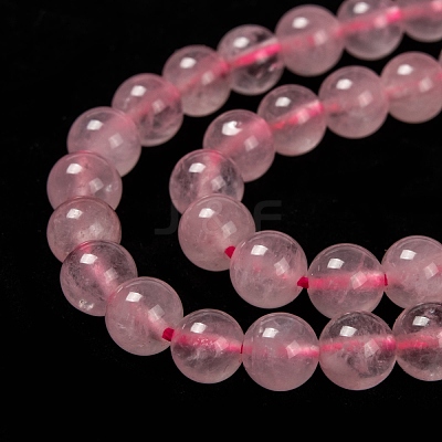 Natural  Rose Quartz Beads Strands X-G-L104-6mm-01-1