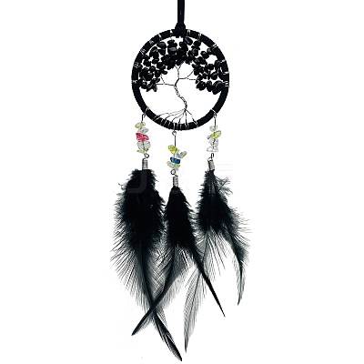 Iron & Glass Pendant Hanging Decoration PW-WG97658-03-1