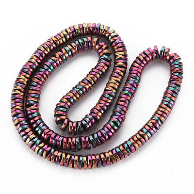 Electroplate Non-magnetic Synthetic Hematite Beads Strands G-N0321-07G-1