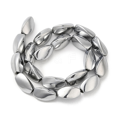 Electroplated Non-magnetic Synthetic Hematite Beads Strands G-P518-01B-1