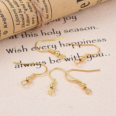 Iron Earring Hooks IFIN-YW0001-07G-1