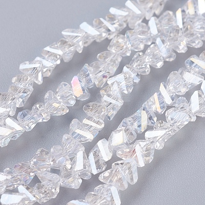 Electroplate Glass Beads Strands EGLA-J146-4mm-AB01-1