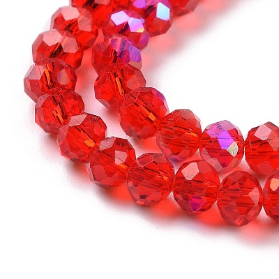Electroplate Glass Beads Strands EGLA-A034-T8mm-L09-1