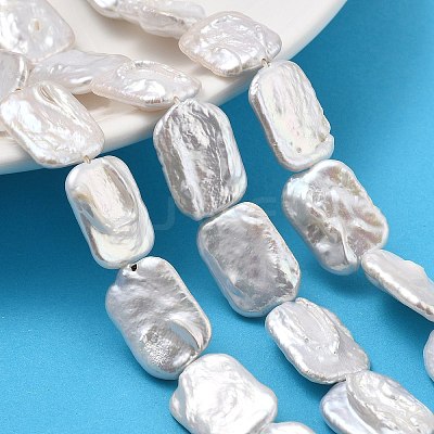 Natural Baroque Keshi Pearl Beads Strands PEAR-P064-01C-07A-1