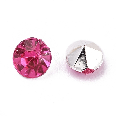 Imitation Taiwan Acrylic Rhinestone Pointed Back Cabochons GACR-A003-3.5mm-02-1