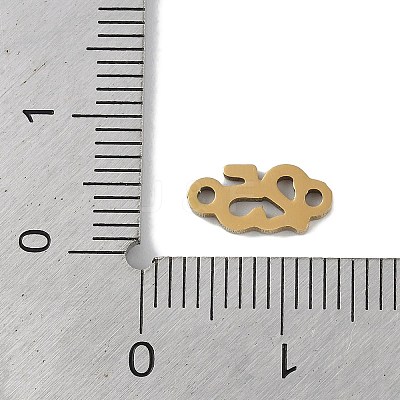 304 Stainless Steel Connector Charms STAS-L279-018G-1