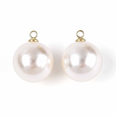 ABS Plastic Imitation Pearl Pendants FIND-H052-01I-01KCG-1