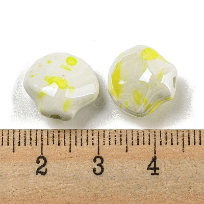 Shell Shape Handmade Porcelain Beads X1-PORC-E022-01C-1