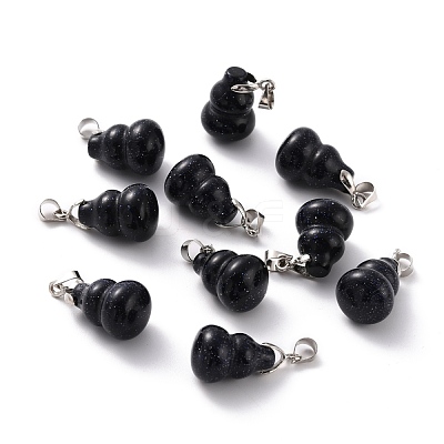Synthetic Blue Goldstone Pendants G-G846-01J-1