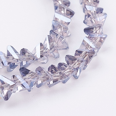 Electroplate Glass Beads Strands EGLA-J145-6mm-PL03-1