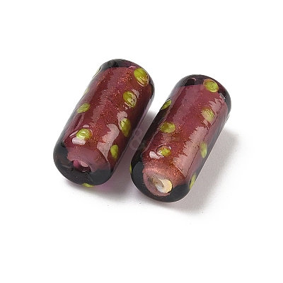 Handmade Gold Sand Lampwork Beads LAMP-G170-01A-1