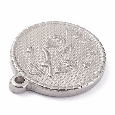 304 Stainless Steel Pendants STAS-O140-02P-L-1