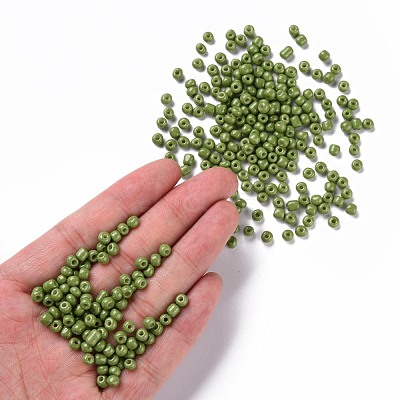 Baking Paint K9 Glass Seed Beads SEED-US0003-4mm-K9-1