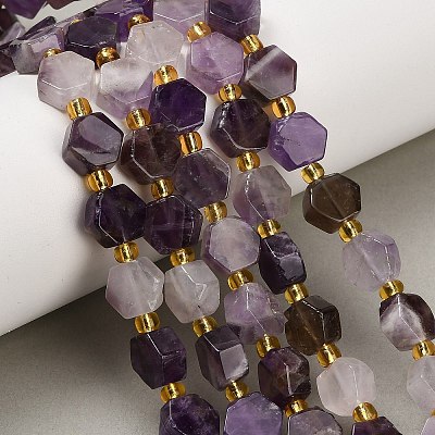 Natural Amethyst Beads Strands G-F833-B08-01-1