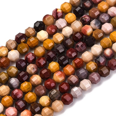 Natural Mookaite Beads Strands G-A260-A29-01-1