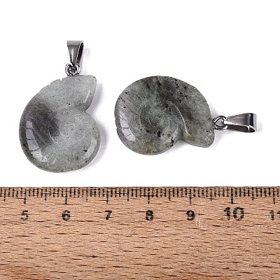 Natural Labradorite Pendants G-Q601-45B-1