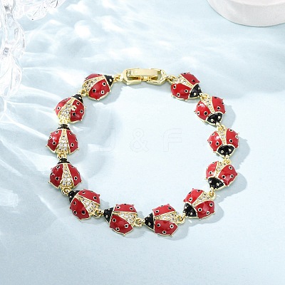 Brass Micro Pave Clear Cubic Zirconia Bangles for Women BJEW-H209-08A-G-1