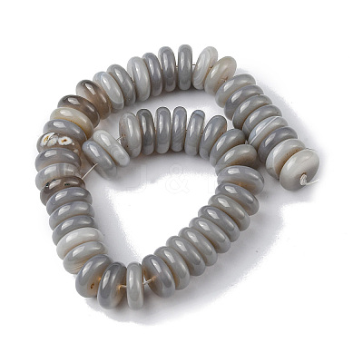Natural Grey Agate Beads Strands G-F743-06B-1