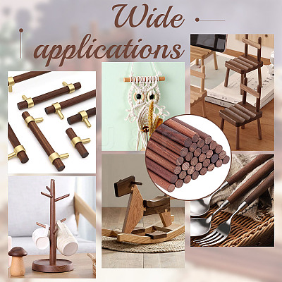 Waxed Round Wooden Sticks WOOD-OC0004-01A-1