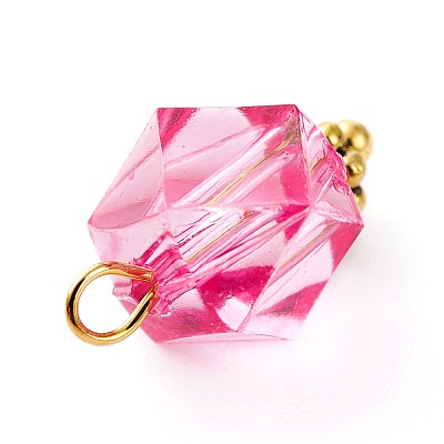 Transparent Acrylic Pendants PALLOY-JF00752-1