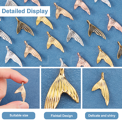 80pcs 4 Colors Zinc Alloy Pendants FIND-AR0002-85-1