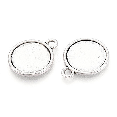 Tibetan Style Alloy Pendants Cabochon Settings PALLOY-N178-12AS-C-1