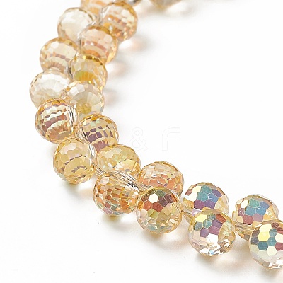 Transparent Glass Beads Strands GLAA-G096-01F-1