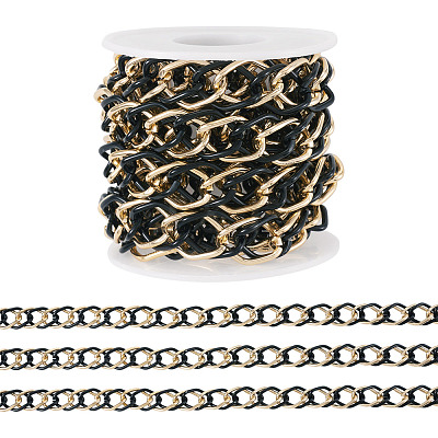 2m Aluminium Two Tone Rhombus Link Chains CHA-TA0001-41BG-1