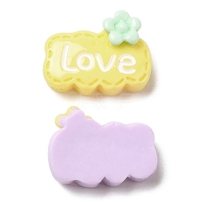 Cartoon Opaque Resin Cabochons X-RESI-C039-01F-1