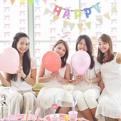 Bowknot Polyester Hanging Streamer DIY-WH0349-504C-1