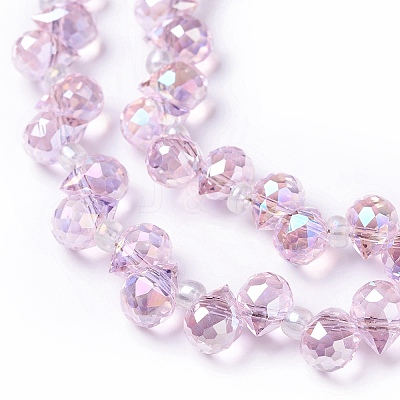 Transparent Glass Beads Strands GLAA-H022-04A-1