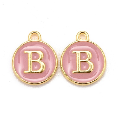 Golden Plated Alloy Enamel Charms ENAM-S118-07B-1