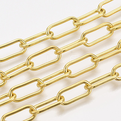 Unwelded Iron Paperclip Chains CH-S125-09B-G-1