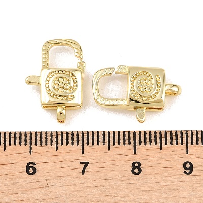Brass Lobster Claw Clasps KK-B167-17G-1