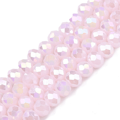 Electroplate Glass Beads Strands LS-EGLA-A044-J6mm-B02-1