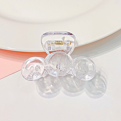 Transparent Plastic Claw Hair Clips PHAR-F016-08-1