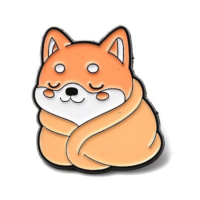 Shiba Inu with Blanket Enamel Pins LS-JEWB-I055-04EB-02-1