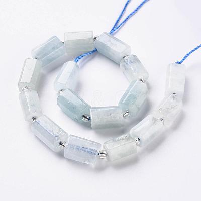 Natural Aquamarine Beads Strands X-G-S345-8x11-005-1