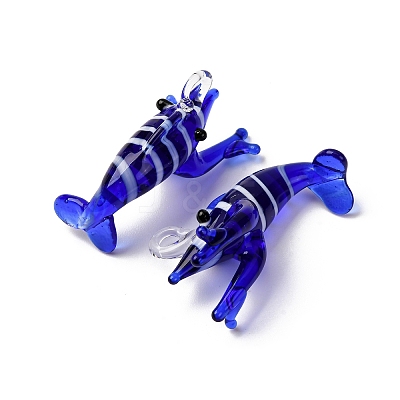 Handmade Lampwork Pendants LAMP-Z013-02B-1