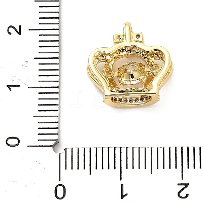 Brass Micro Pave Cubic Zirconia Pendants KK-L229-029G-1
