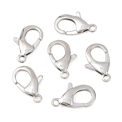Tarnish Resistant 304 Stainless Steel Lobster Claw Clasps STAS-AB25-1