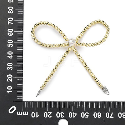 Alloy & Glass Bowknot Chandelier Component Links PALLOY-D360-01-1