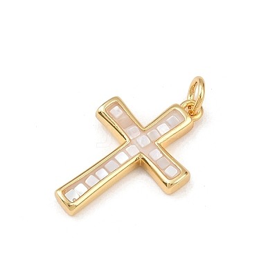 Brass Enamel Pendants KK-L255-07G-01-1