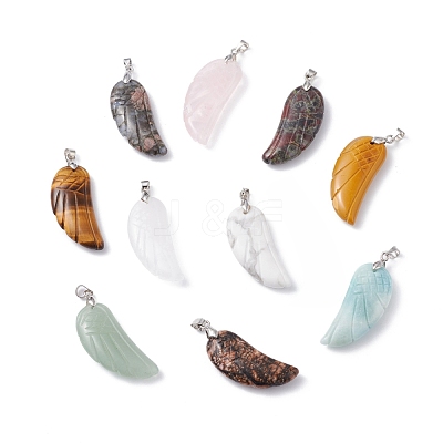 Natural & Synthetic Mixed Stone Pendants G-I314-01P-1
