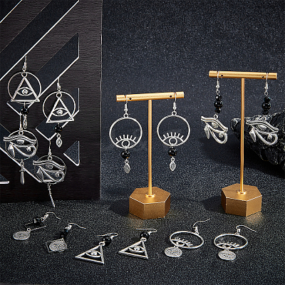 DIY Eye of Ra/Re Dangle Earring Making Kits DIY-SC0019-68-1