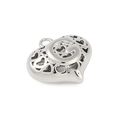 Hollow Brass Pendants for Valentine's Day KK-M289-03G-P-1