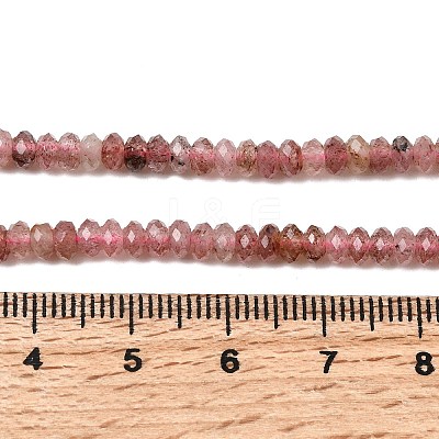 Natural Strawberry Quartz Beads Strands G-G343-A08-2x4mm-1