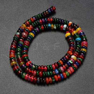 Natural Agate Beads Strands G-L635-A01-4x2mm-02-1