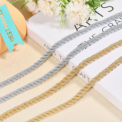 2Pcs 2 Colors Polyester Twisted Cord DIY-CA00001-1