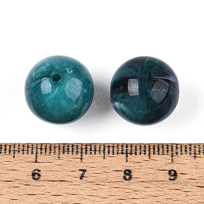 Round Acrylic Imitation Gemstone Beads OACR-R029-16mm-17A-1